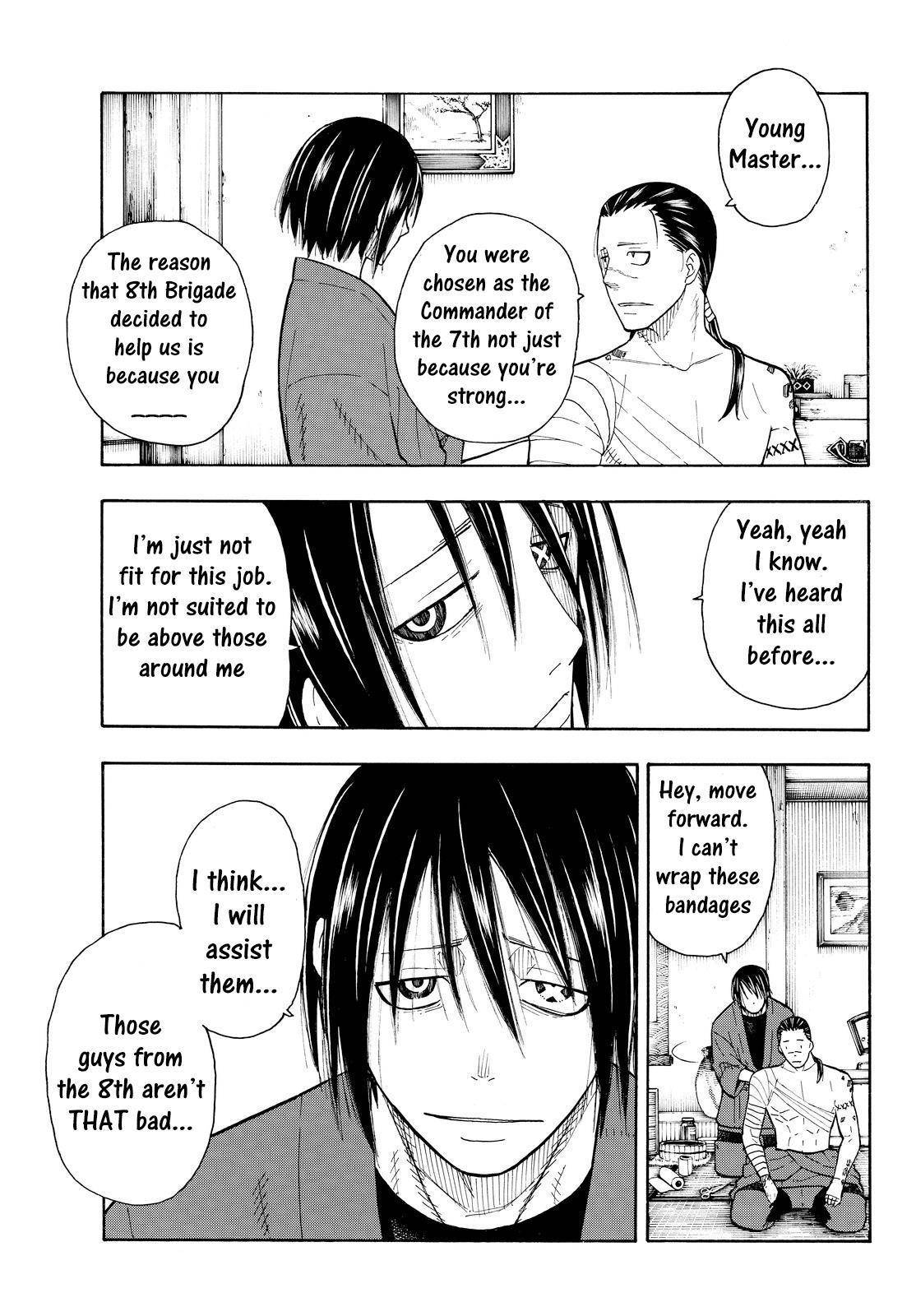 Enen no Shouboutai Chapter 40 page 15 - Chapter 40: The Night Before the Battle in Asakusa