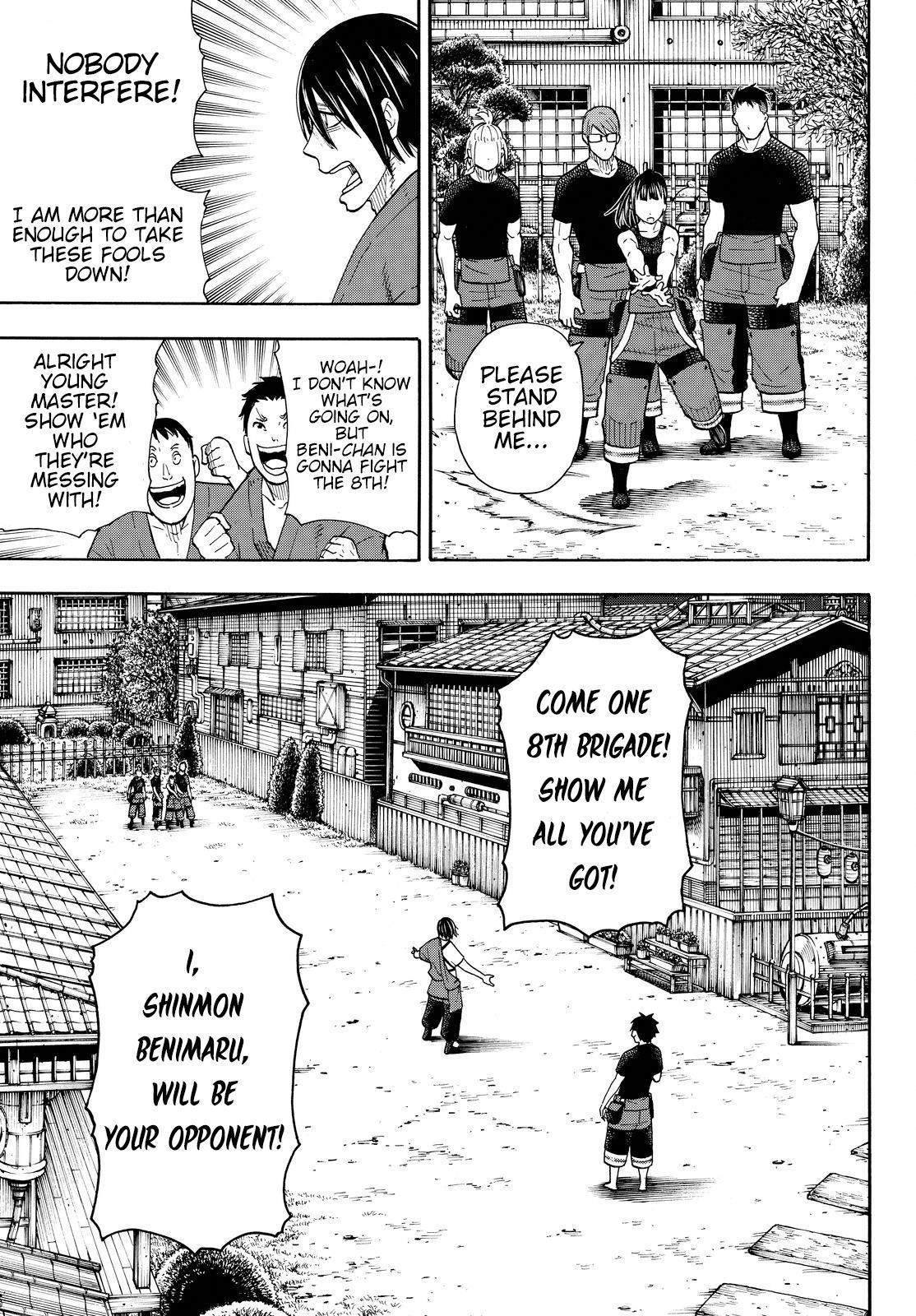 Enen no Shouboutai Chapter 41 page 11 - Chapter 41: The Fury of the Hybrid Type Fire Officer
