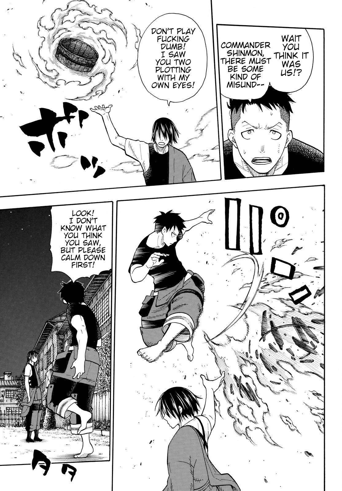 Enen no Shouboutai Chapter 41 page 9 - Chapter 41: The Fury of the Hybrid Type Fire Officer