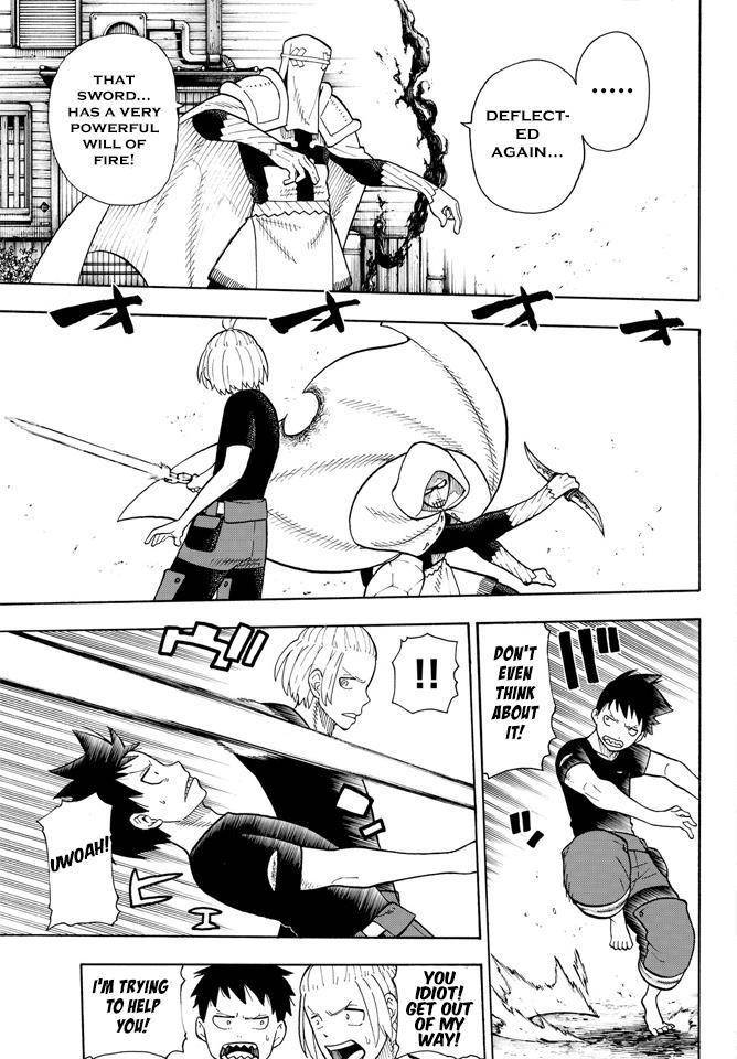 Enen no Shouboutai Chapter 46 page 13 - Chapter 46: In Pursuit of the Sniper