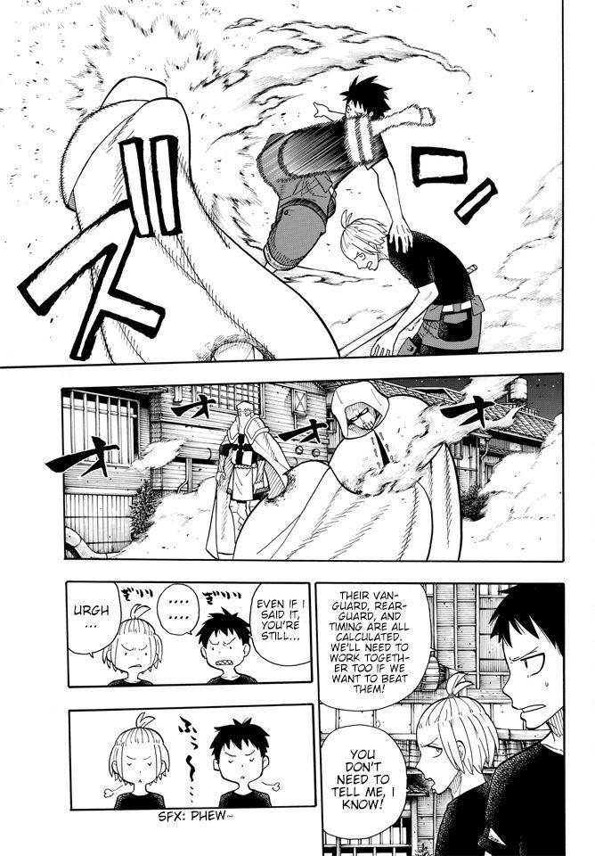 Enen no Shouboutai Chapter 46 page 19 - Chapter 46: In Pursuit of the Sniper