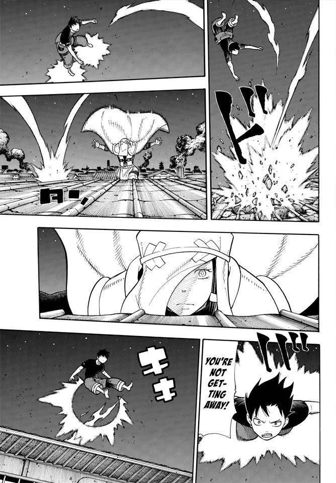 Enen no Shouboutai Chapter 46 page 7 - Chapter 46: In Pursuit of the Sniper