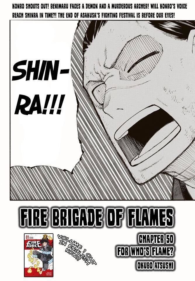 Enen no Shouboutai Chapter 50 page 2 - Chapter 50: For Who's Flame?