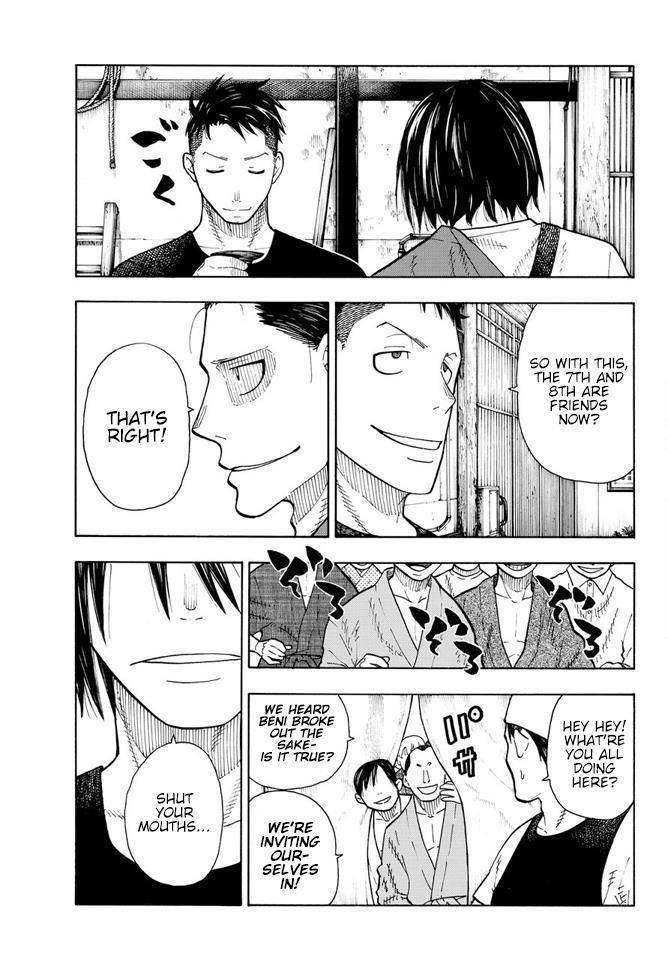 Enen no Shouboutai Chapter 51 page 10 - Chapter 51: Sake Cups