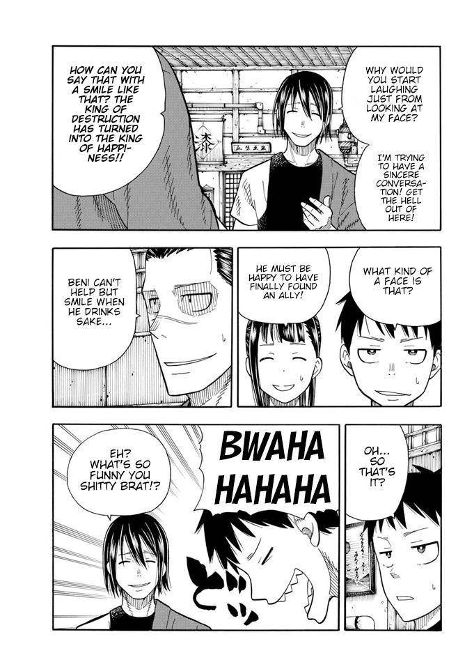 Enen no Shouboutai Chapter 51 page 12 - Chapter 51: Sake Cups