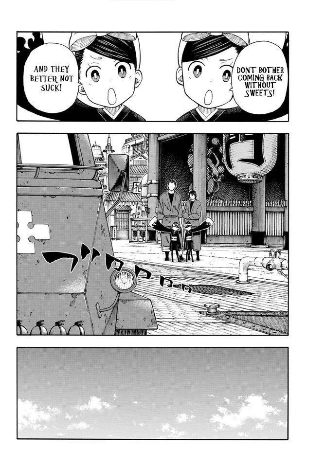 Enen no Shouboutai Chapter 51 page 17 - Chapter 51: Sake Cups