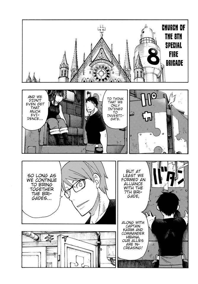 Enen no Shouboutai Chapter 51 page 18 - Chapter 51: Sake Cups