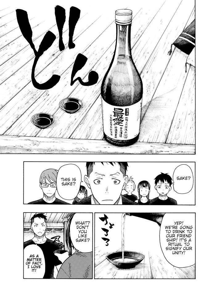 Enen no Shouboutai Chapter 51 page 8 - Chapter 51: Sake Cups