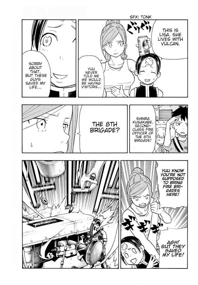 Enen no Shouboutai Chapter 53 page 13 - Chapter 53: The God of the Forge and Flames