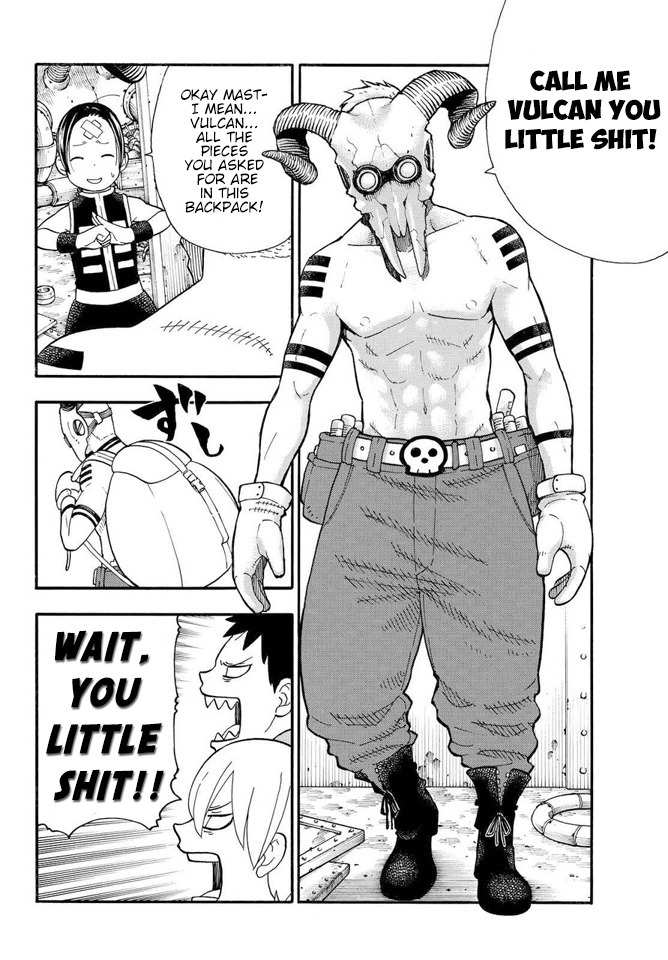 Enen no Shouboutai Chapter 53 page 4 - Chapter 53: The God of the Forge and Flames