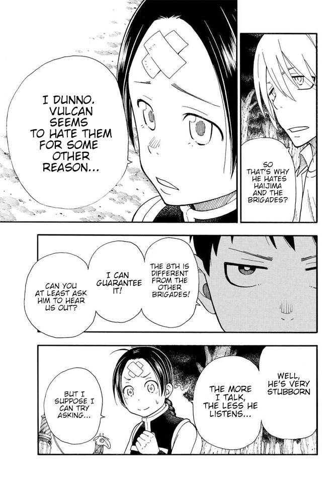 Enen no Shouboutai Chapter 53 page 9 - Chapter 53: The God of the Forge and Flames