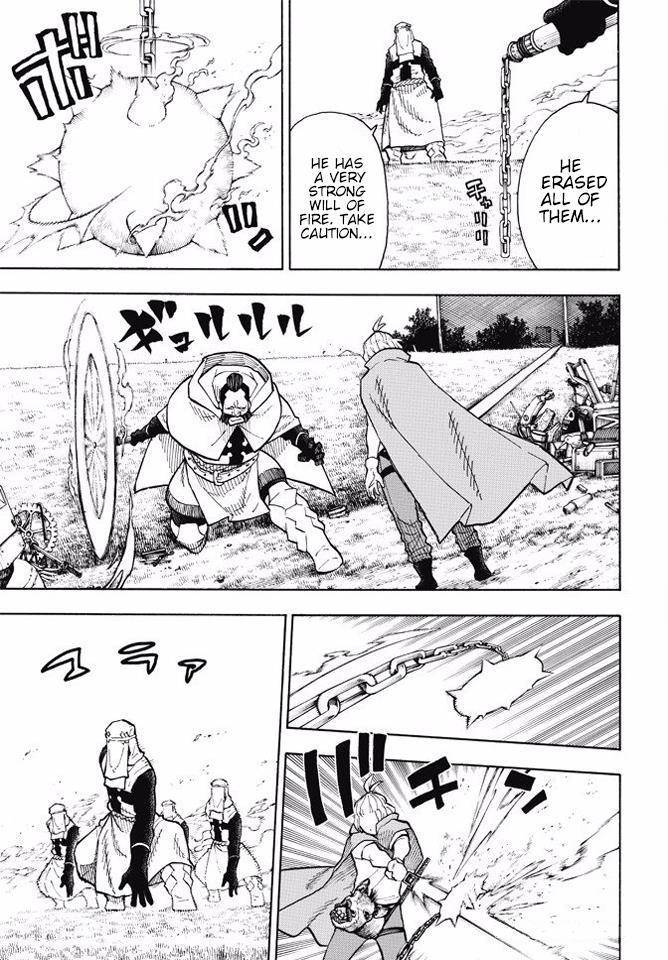 Enen no Shouboutai Chapter 56 page 14 - Chapter 56: The King of Knights on Horseback