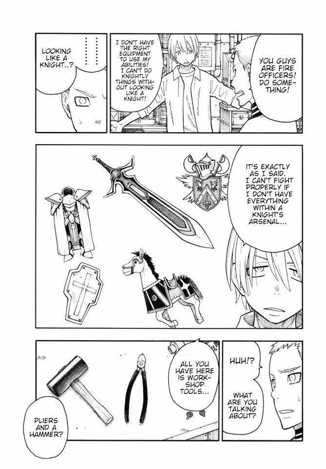 Enen no Shouboutai Chapter 56 page 3 - Chapter 56: The King of Knights on Horseback