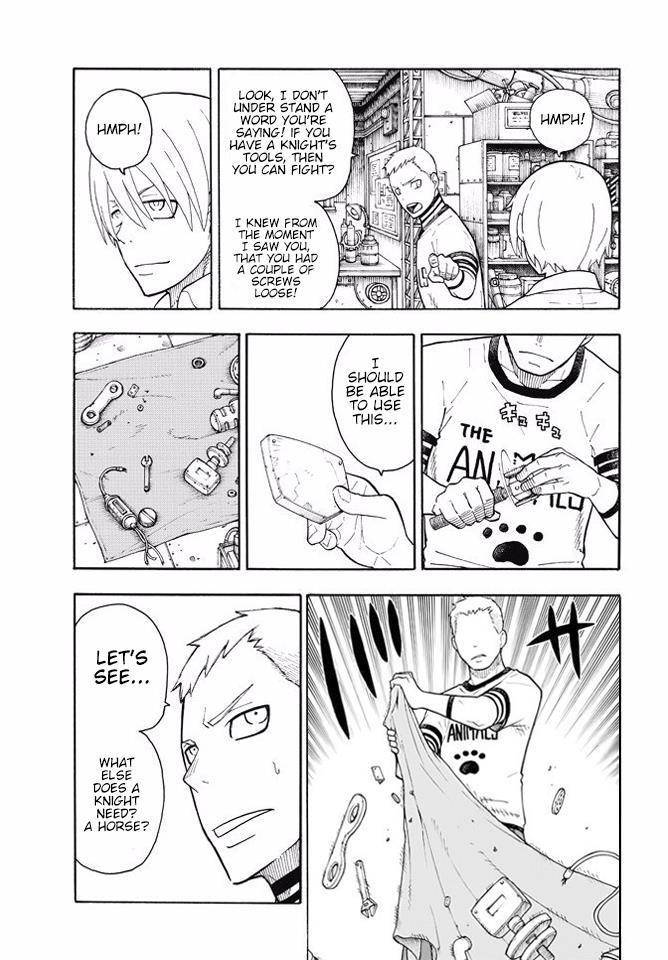 Enen no Shouboutai Chapter 56 page 5 - Chapter 56: The King of Knights on Horseback