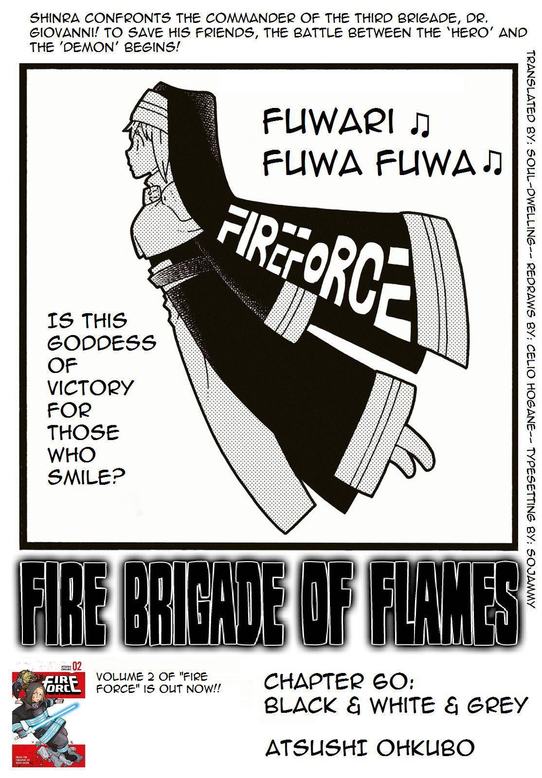 Enen no Shouboutai Chapter 60 page 1 - Chapter 60: Black & White & Grey