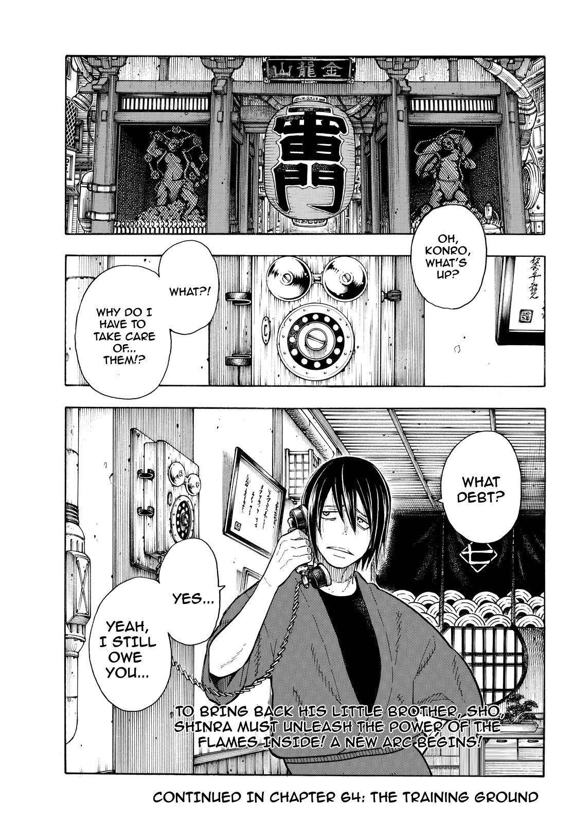 Enen no Shouboutai Chapter 63 page 19 - Chapter 63: Friend