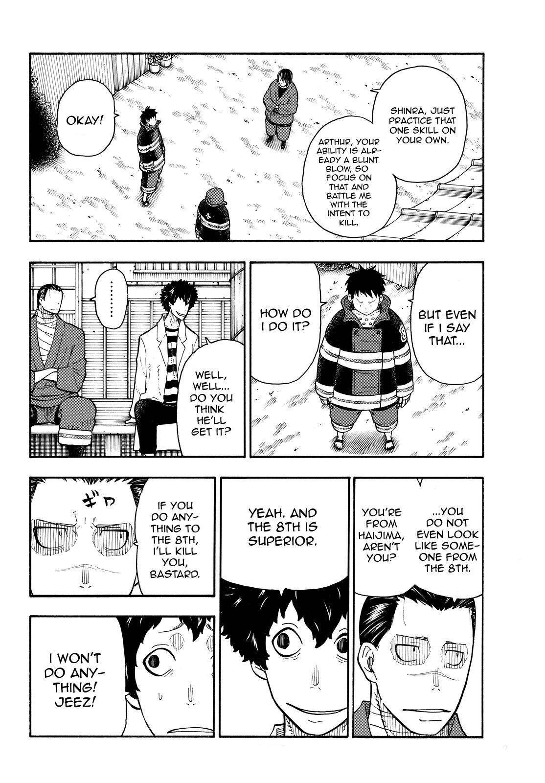 Enen no Shouboutai Chapter 64 page 14 - Chapter 64: The Training Ground