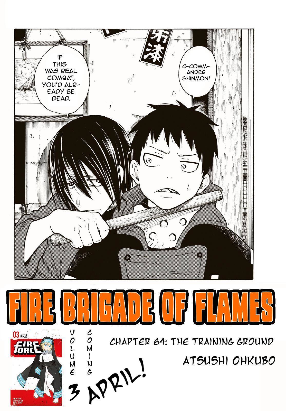 Enen no Shouboutai Chapter 64 page 2 - Chapter 64: The Training Ground