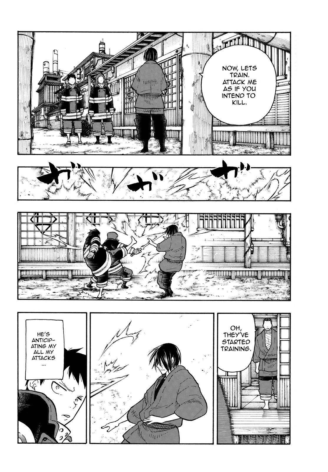Enen no Shouboutai Chapter 64 page 8 - Chapter 64: The Training Ground