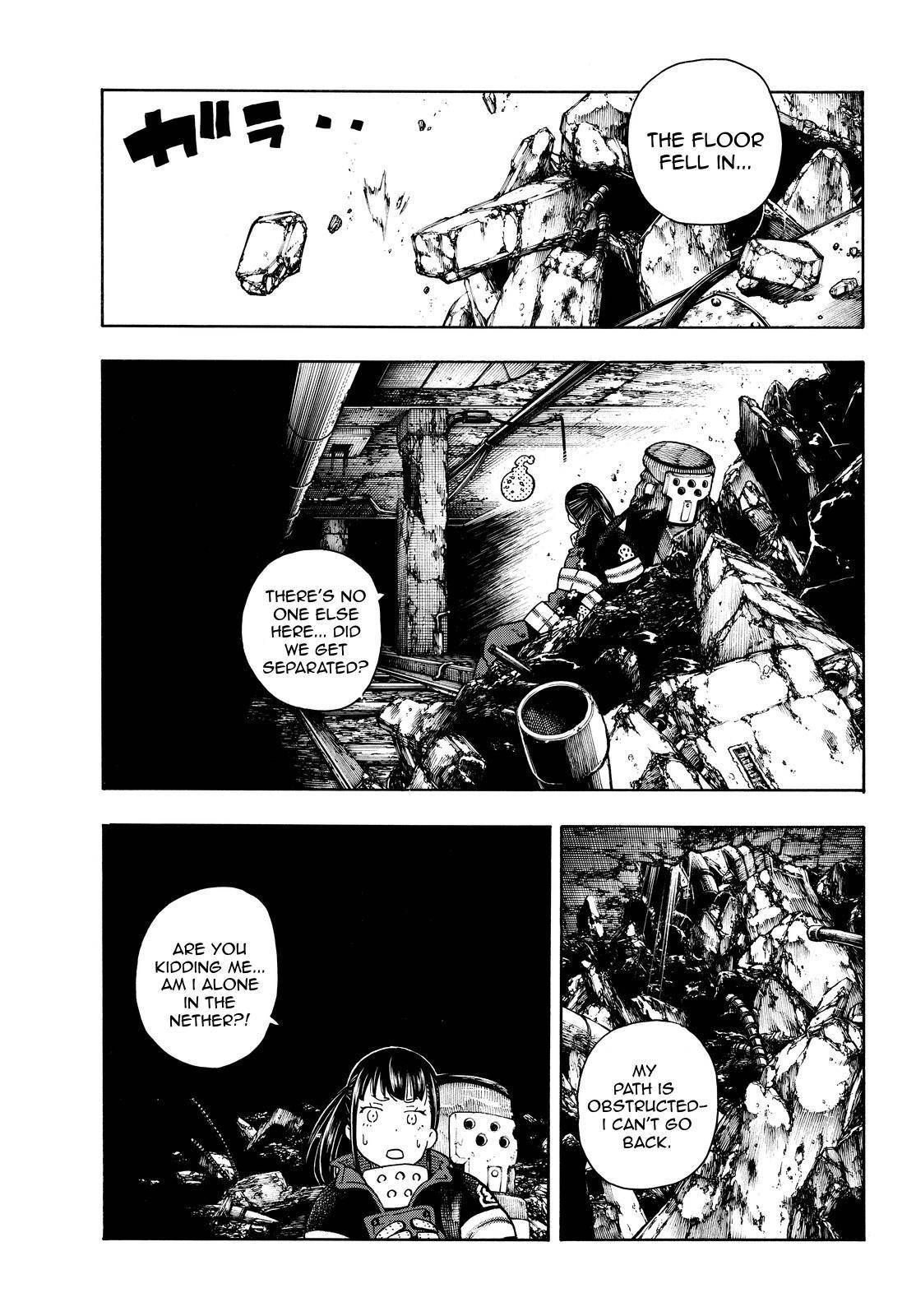 Enen no Shouboutai Chapter 68 page 15 - Chapter 68: Lost in the Dark