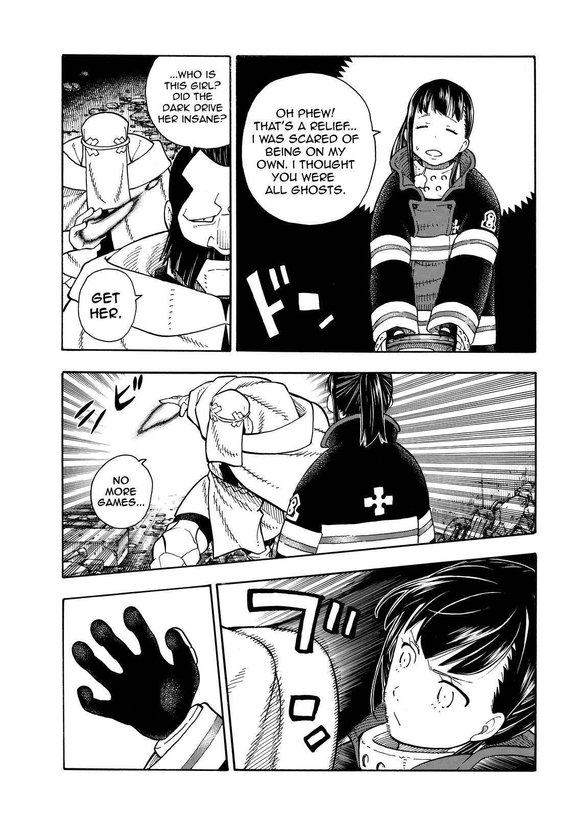Enen no Shouboutai Chapter 68 page 17 - Chapter 68: Lost in the Dark