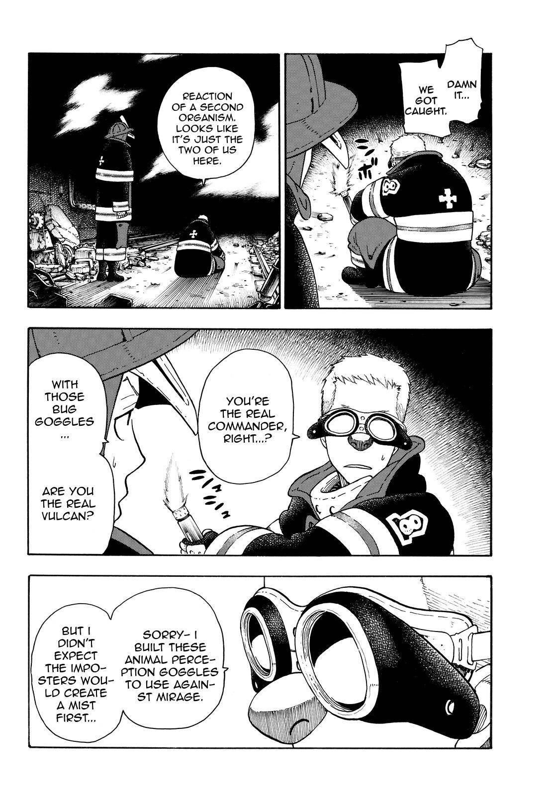 Enen no Shouboutai Chapter 68 page 8 - Chapter 68: Lost in the Dark