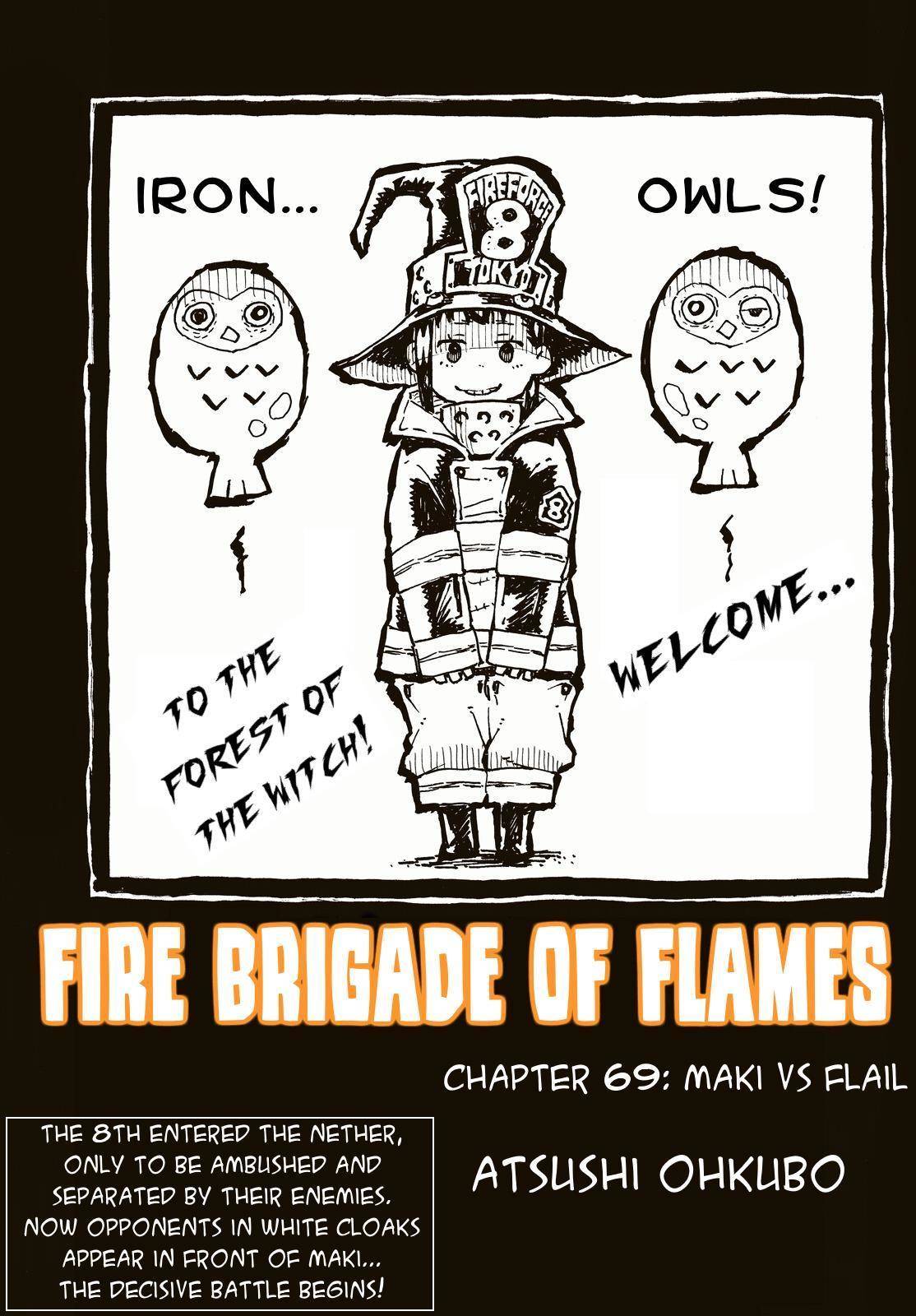 Enen no Shouboutai Chapter 69 page 1 - Chapter 69: Maki vs Flail