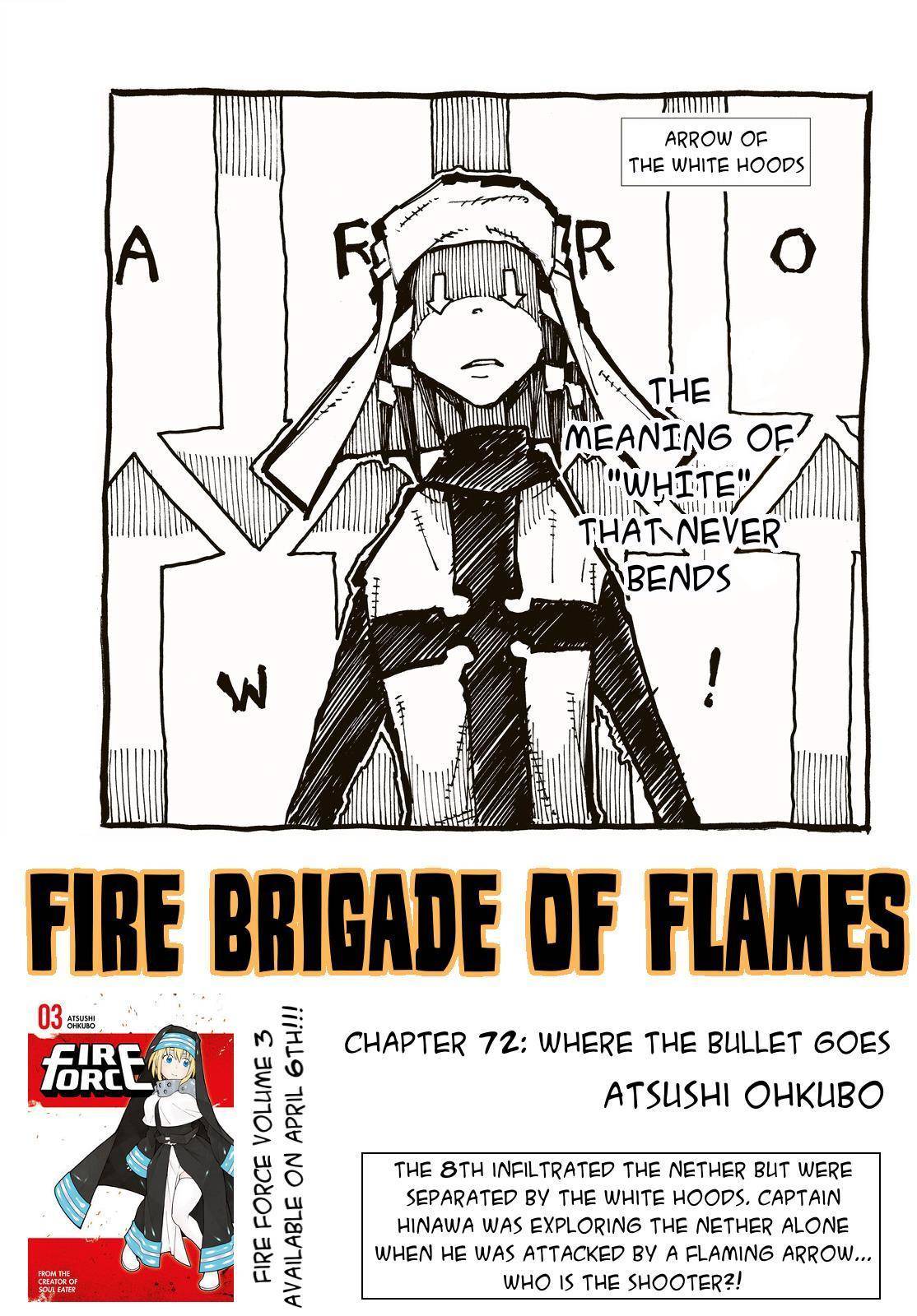Enen no Shouboutai Chapter 72 page 1 - Chapter 72: Where the Bullet Goes