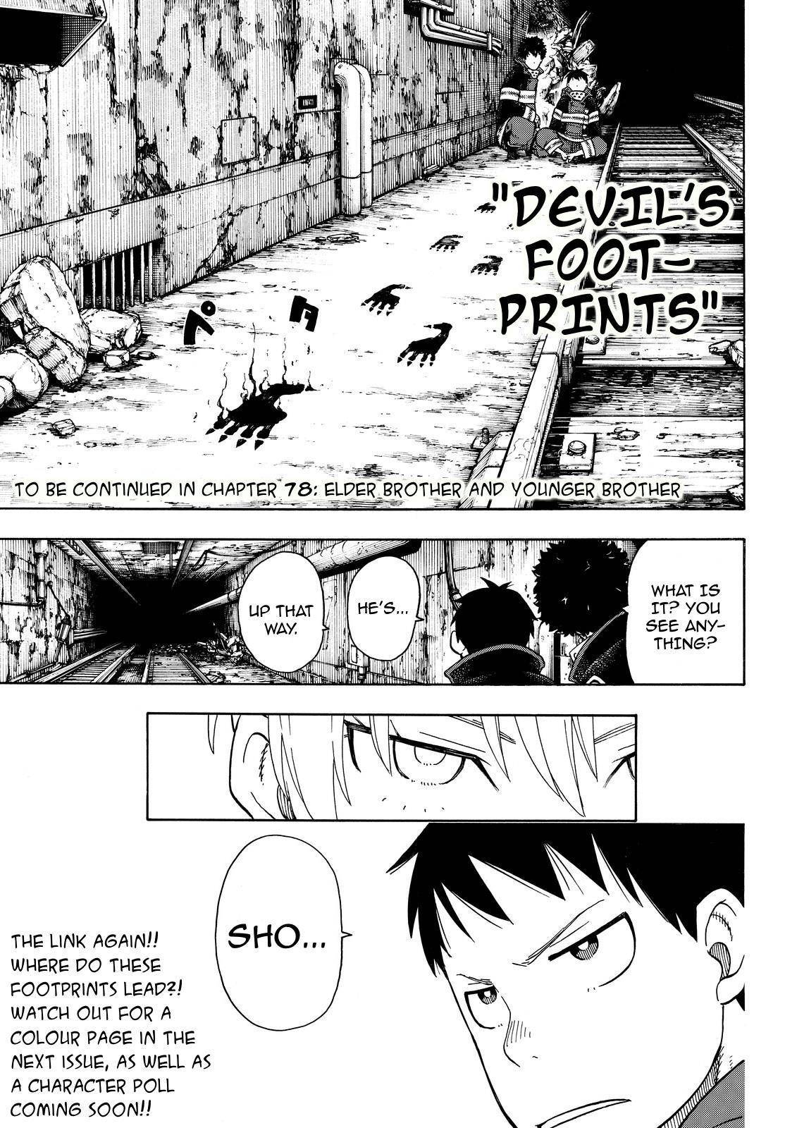 Enen no Shouboutai Chapter 77 page 18 - Chapter 77: Connected