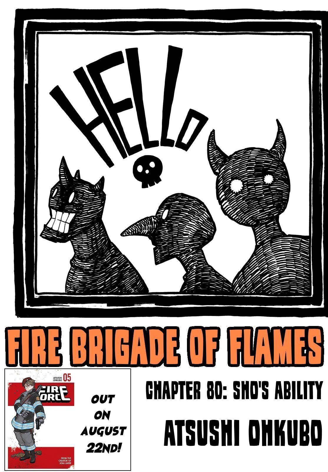 Enen no Shouboutai Chapter 80 page 1 - Chapter 80: Sho's Ability