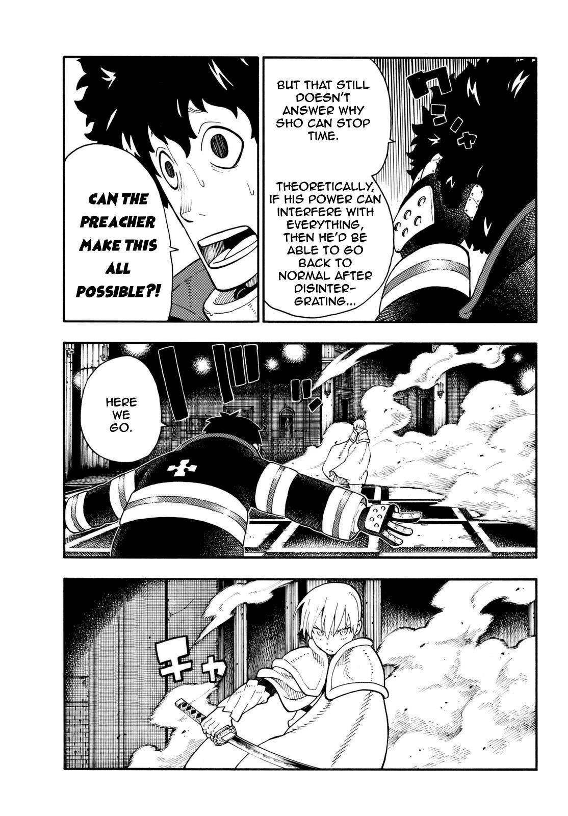 Enen no Shouboutai Chapter 82 page 13 - Chapter 82: The Preacher's Divine Protection