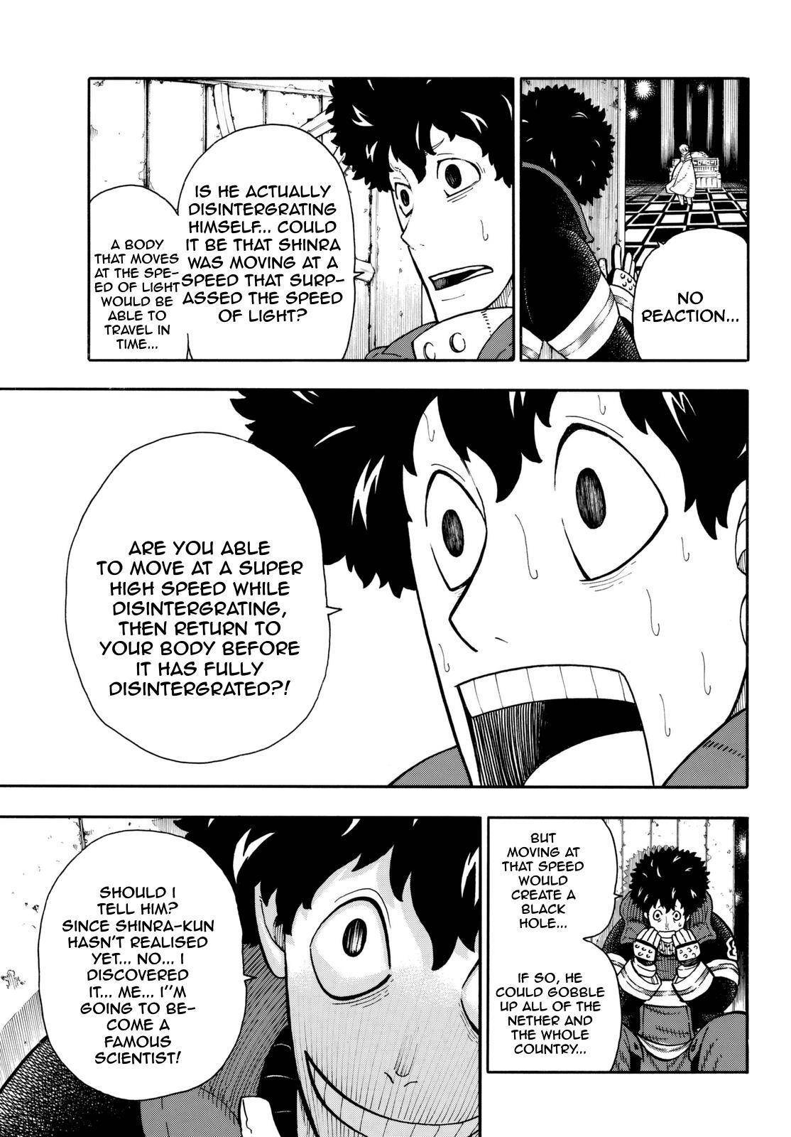 Enen no Shouboutai Chapter 82 page 15 - Chapter 82: The Preacher's Divine Protection