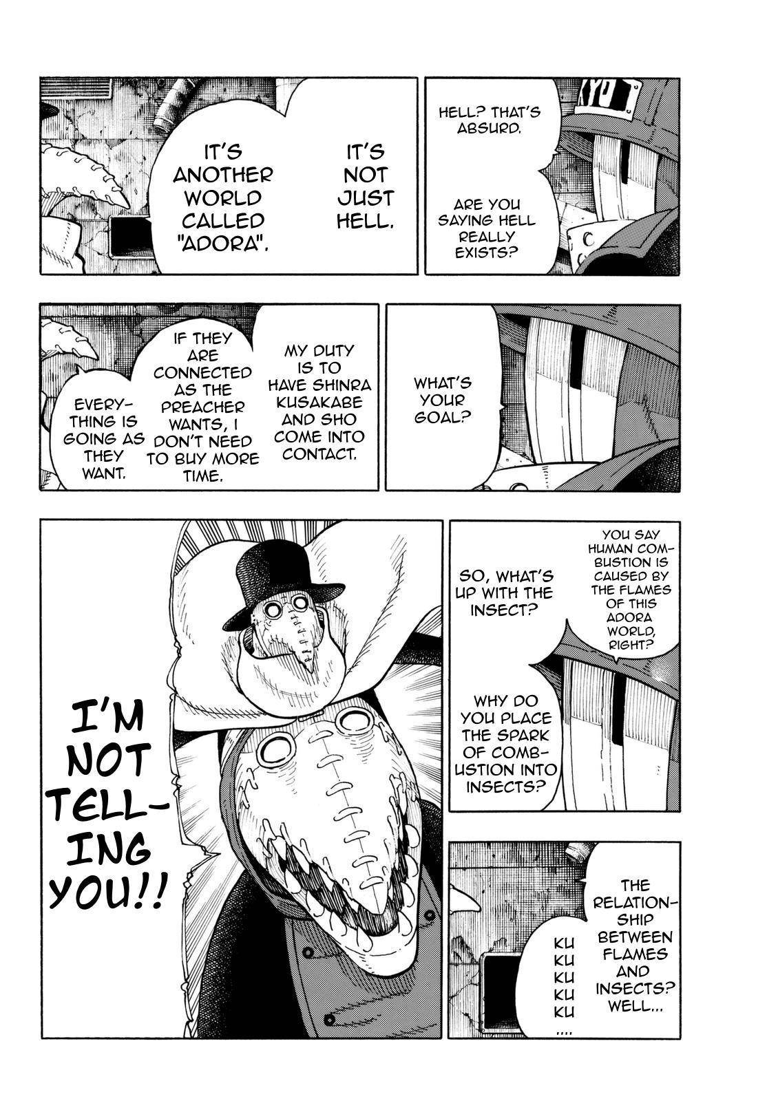 Enen no Shouboutai Chapter 82 page 4 - Chapter 82: The Preacher's Divine Protection