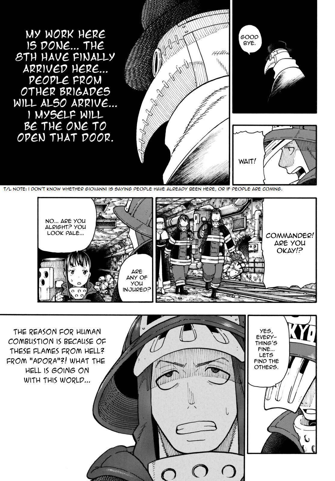 Enen no Shouboutai Chapter 82 page 7 - Chapter 82: The Preacher's Divine Protection