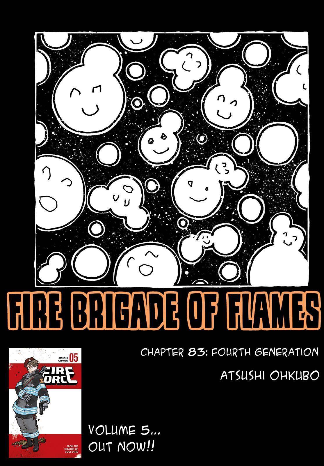 Enen no Shouboutai Chapter 83 page 1 - Chapter 83: Fourth Generation