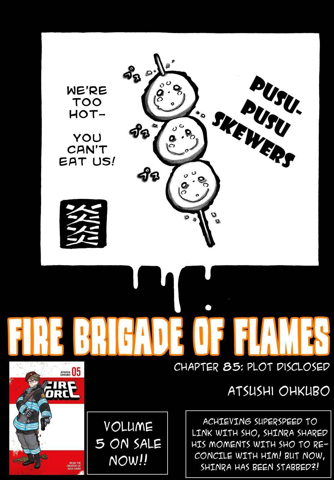 Enen no Shouboutai Chapter 85 page 1 - Chapter 85: Plot Disclosed