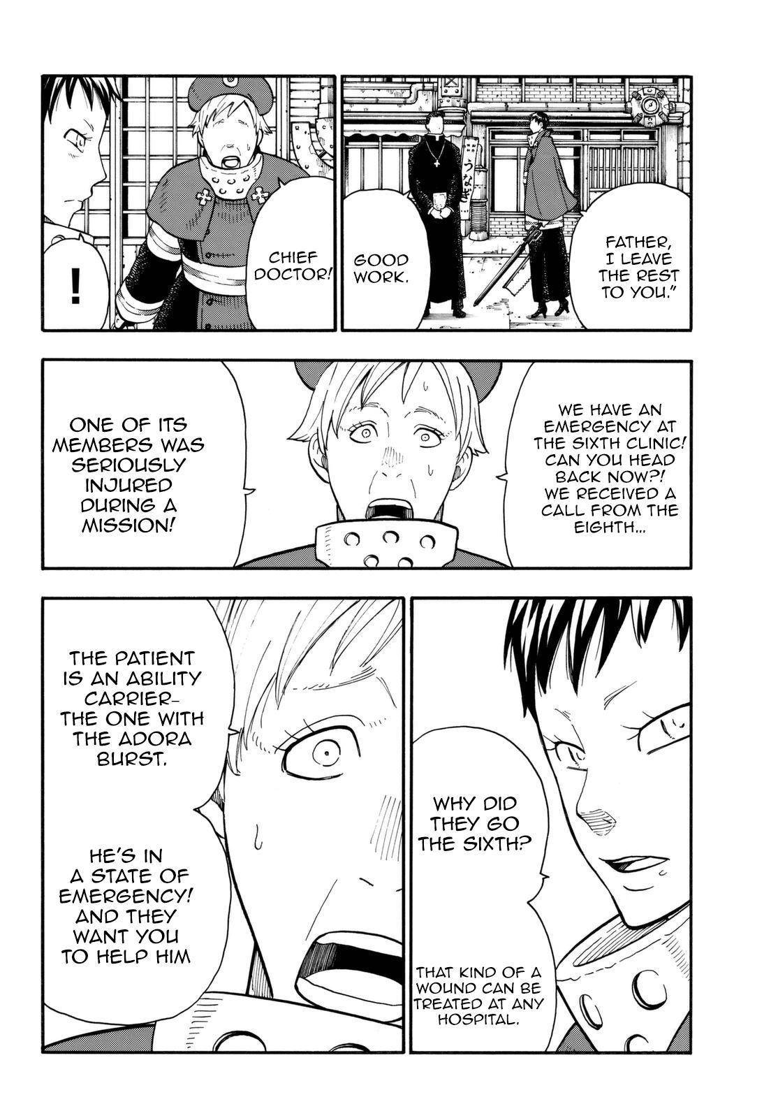Enen no Shouboutai Chapter 86 page 14 - Chapter 86: "Recovery"