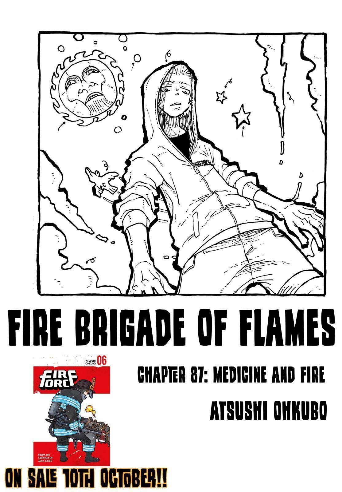Enen no Shouboutai Chapter 87 page 1 - Chapter 87: Medicine and Fire