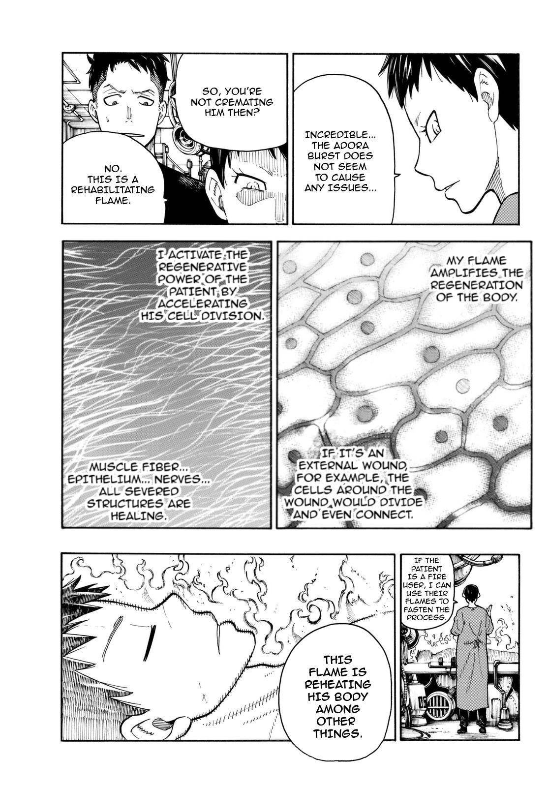 Enen no Shouboutai Chapter 87 page 11 - Chapter 87: Medicine and Fire