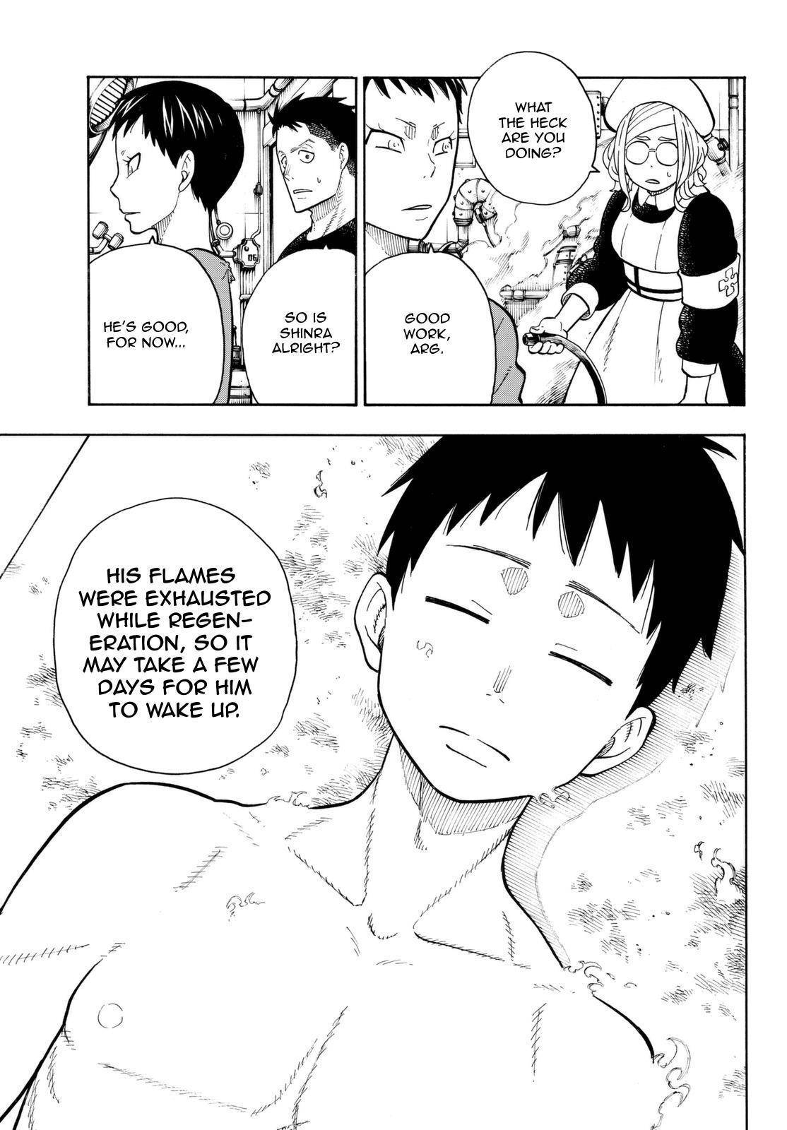 Enen no Shouboutai Chapter 87 page 13 - Chapter 87: Medicine and Fire