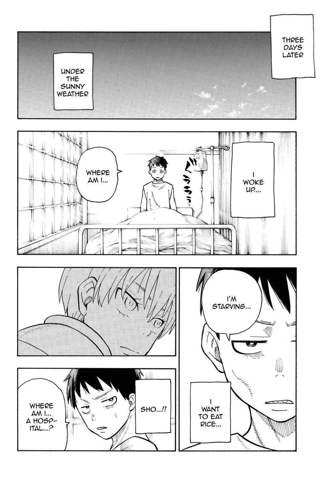 Enen no Shouboutai Chapter 87 page 14 - Chapter 87: Medicine and Fire