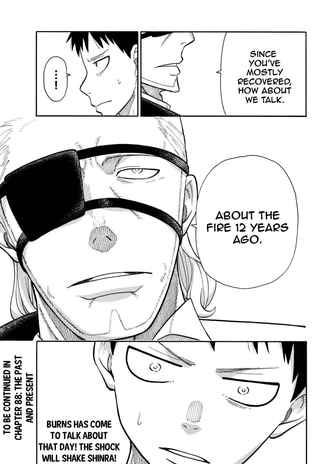 Enen no Shouboutai Chapter 87 page 19 - Chapter 87: Medicine and Fire
