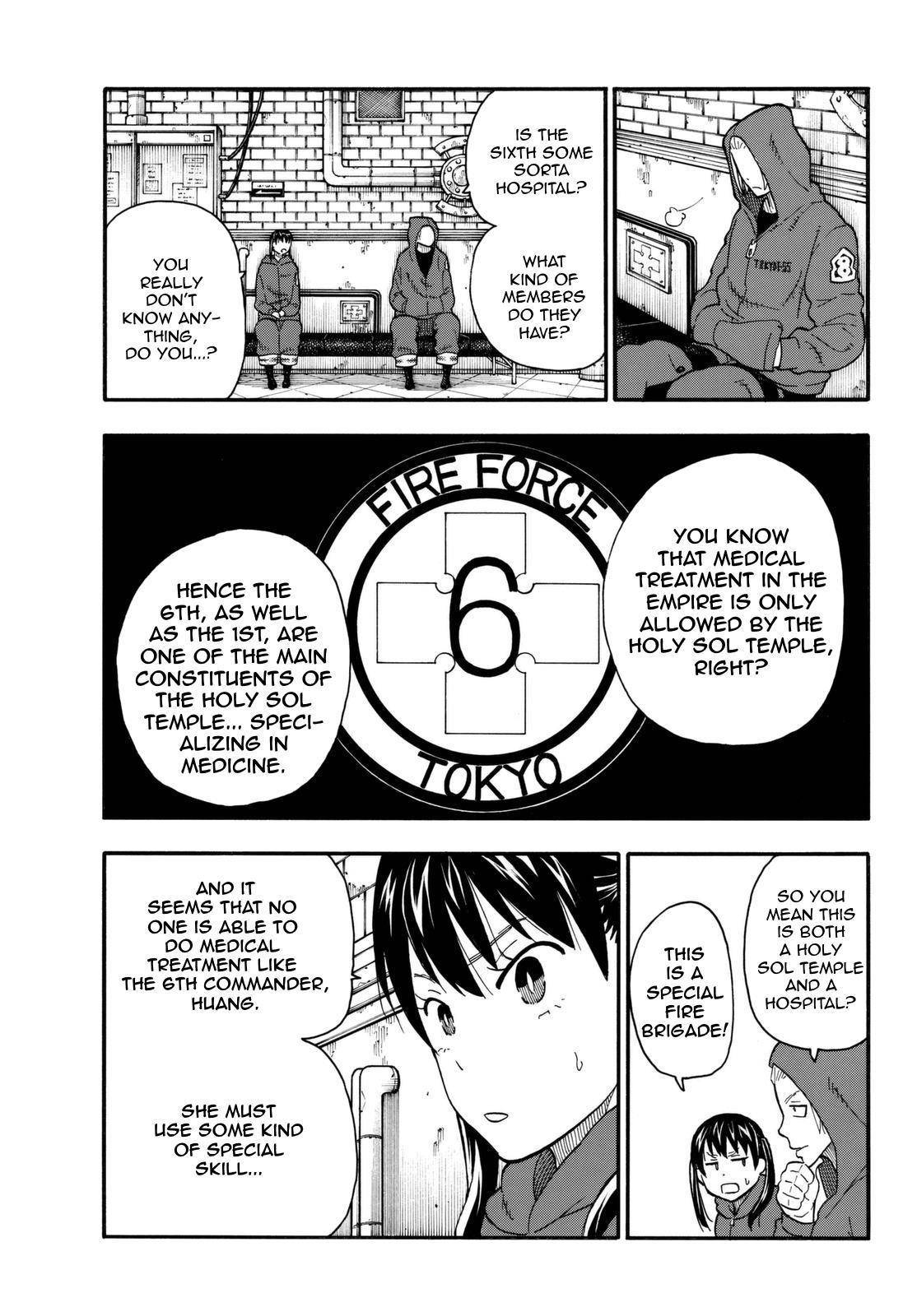 Enen no Shouboutai Chapter 87 page 3 - Chapter 87: Medicine and Fire