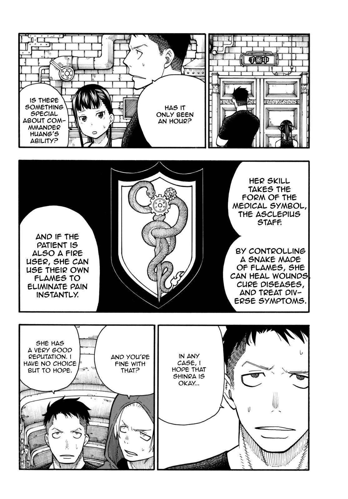 Enen no Shouboutai Chapter 87 page 8 - Chapter 87: Medicine and Fire