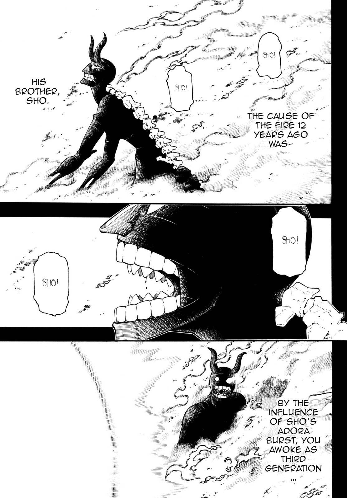 Enen no Shouboutai Chapter 89 page 17 - Chapter 89: The Burning Past