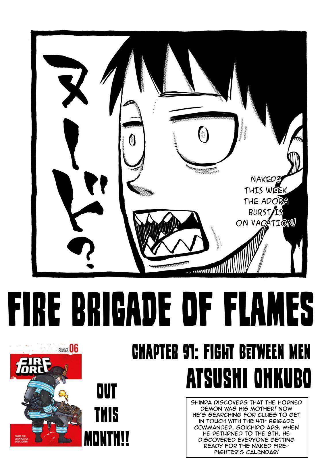 Enen no Shouboutai Chapter 91 page 1 - Chapter 91: Fight Between Men