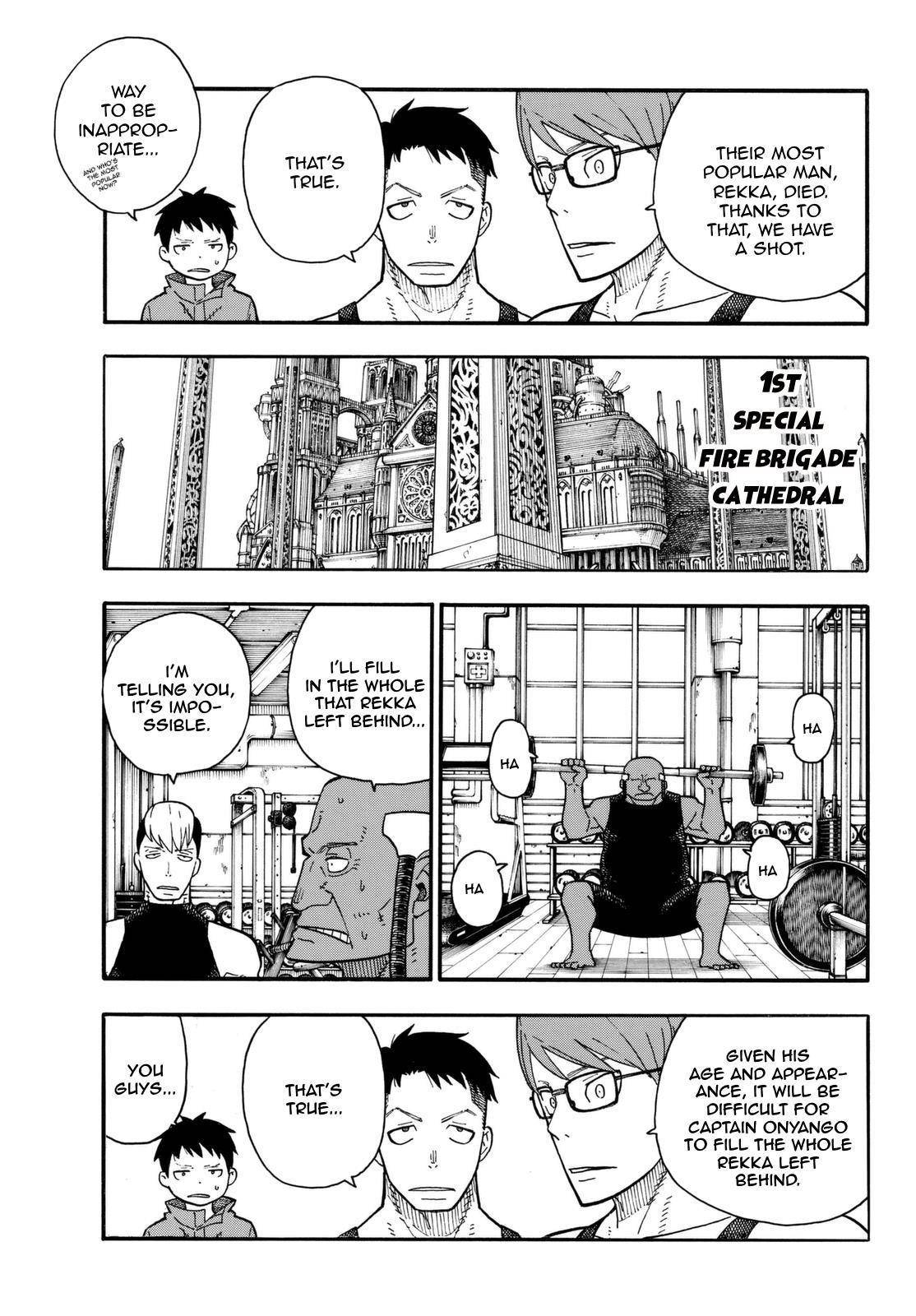 Enen no Shouboutai Chapter 91 page 8 - Chapter 91: Fight Between Men