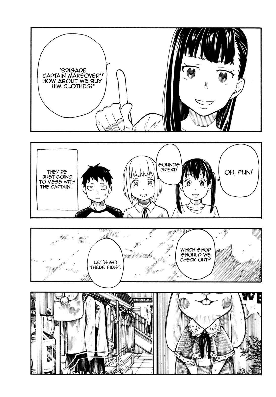 Enen no Shouboutai Chapter 92 page 12 - Chapter 92: The Lieutenant's Transformation Project