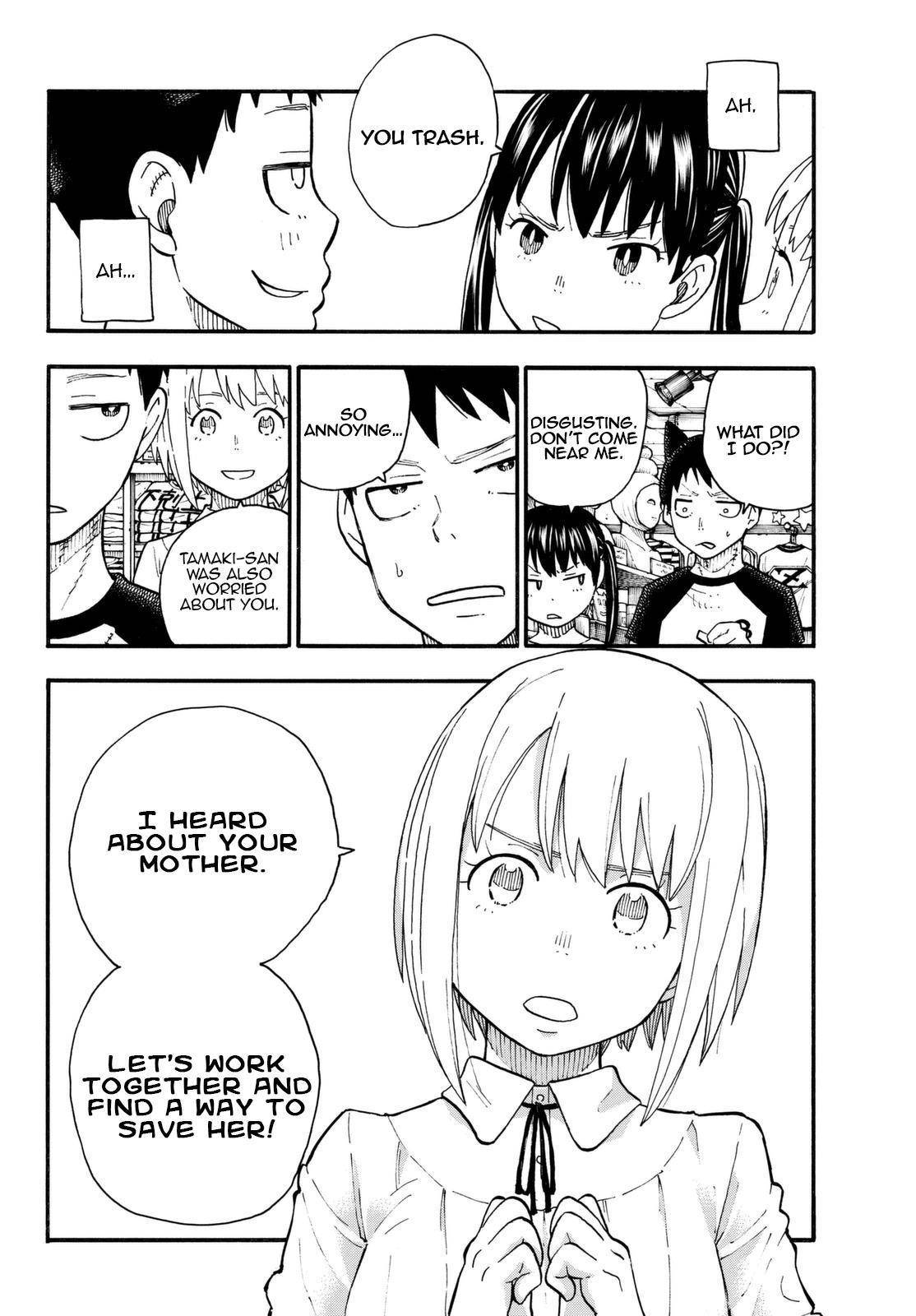 Enen no Shouboutai Chapter 92 page 15 - Chapter 92: The Lieutenant's Transformation Project