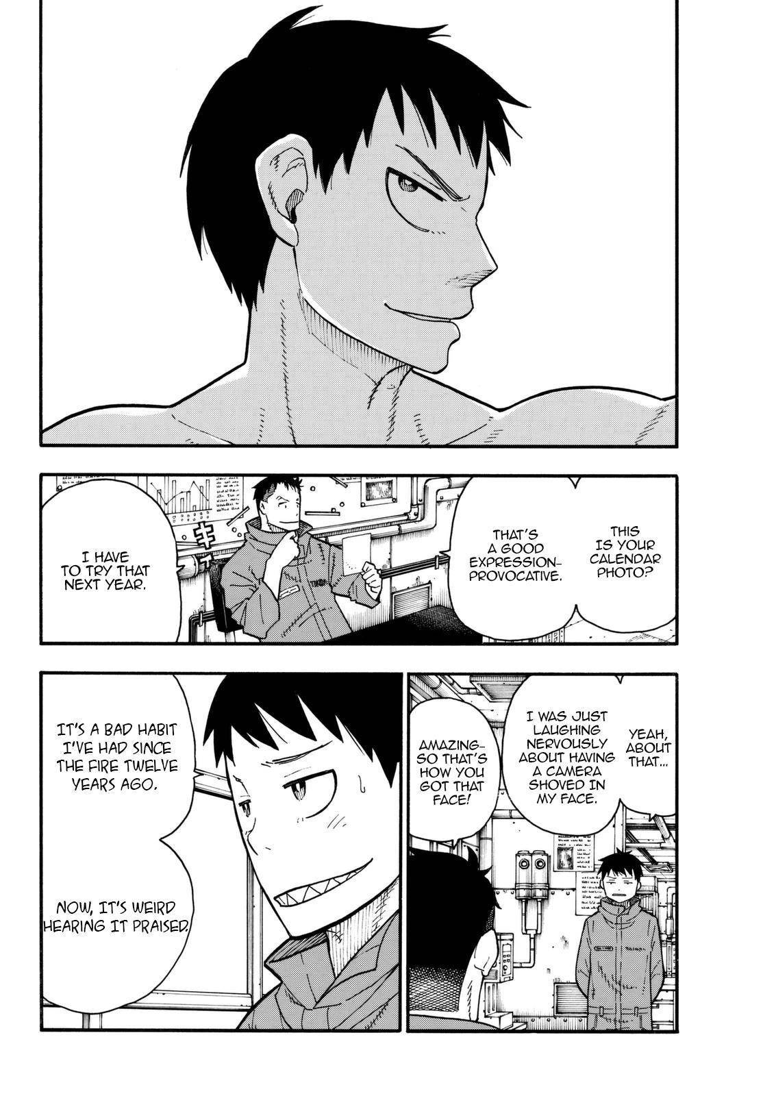 Enen no Shouboutai Chapter 92 page 3 - Chapter 92: The Lieutenant's Transformation Project